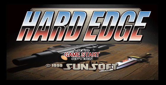 Hard Edge Title Screen